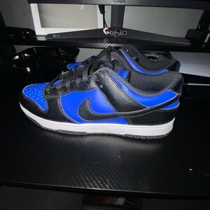 Nike Men's Royal Blue and Black Sneakers